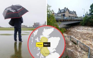 The Met Office has released a weather warning for heavy rain and flooding in Scotland on Tuesday