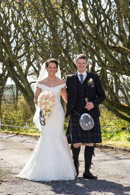 Emma Marie Henderson of Thurso, Caithness, and Jason Charles Jamieson, of Yell, Shetland, were married in The West Church, Thurso. The couple are now living in Shetland. Photo: Susan Swanson/SDM Photography.