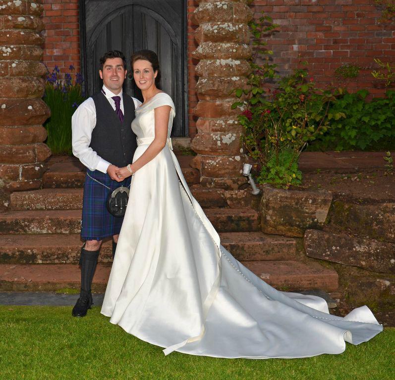 Jordan Hibberd and Vicky Louise Black, both of Monkland Farm Cottage, Kilmarnock. Married at St Mary's Chapel Saltcoats.