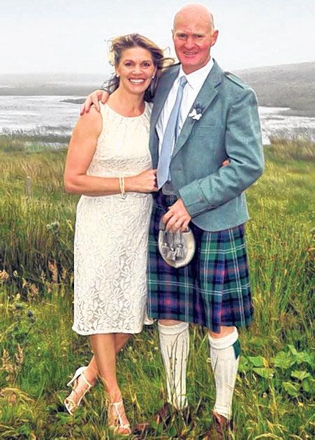 Irene Kinnaird and Ken Lang, Starr Farm, Cupar, Fife, were married in Portree, on the Isle of Skye.