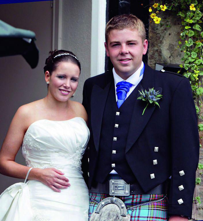 Michelle Anderson and Peter Jackson both of Larriston Farm, Newcastleton, were married at Newcastleton Parish Church.