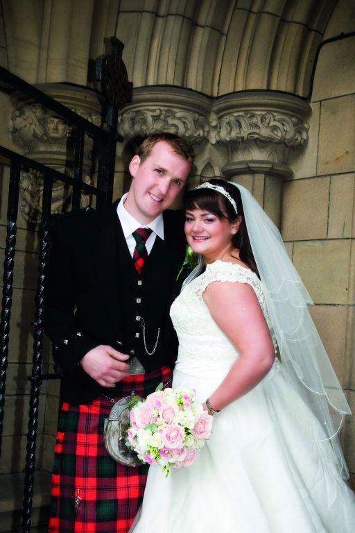 Graham Kerr, of Kirklands Farm, Dunsyre, and Karen Renwick, of Corsebank Farm, Sanquhar, were married at The University of Glasgow Memorial Chapel.