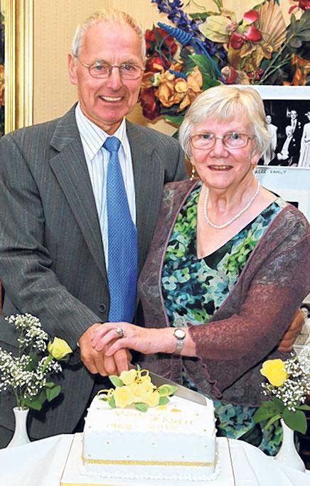 Walter and Nan Kerr from Millrigg Cottage, Nethermill formally of Gamerigg Farm, Nethermill, where they spent 40 years, recently celebrated their Golden Wedding at the Somerton Hotel in Lockerbie with family and friends.
Walter and Nan were married at Ca
