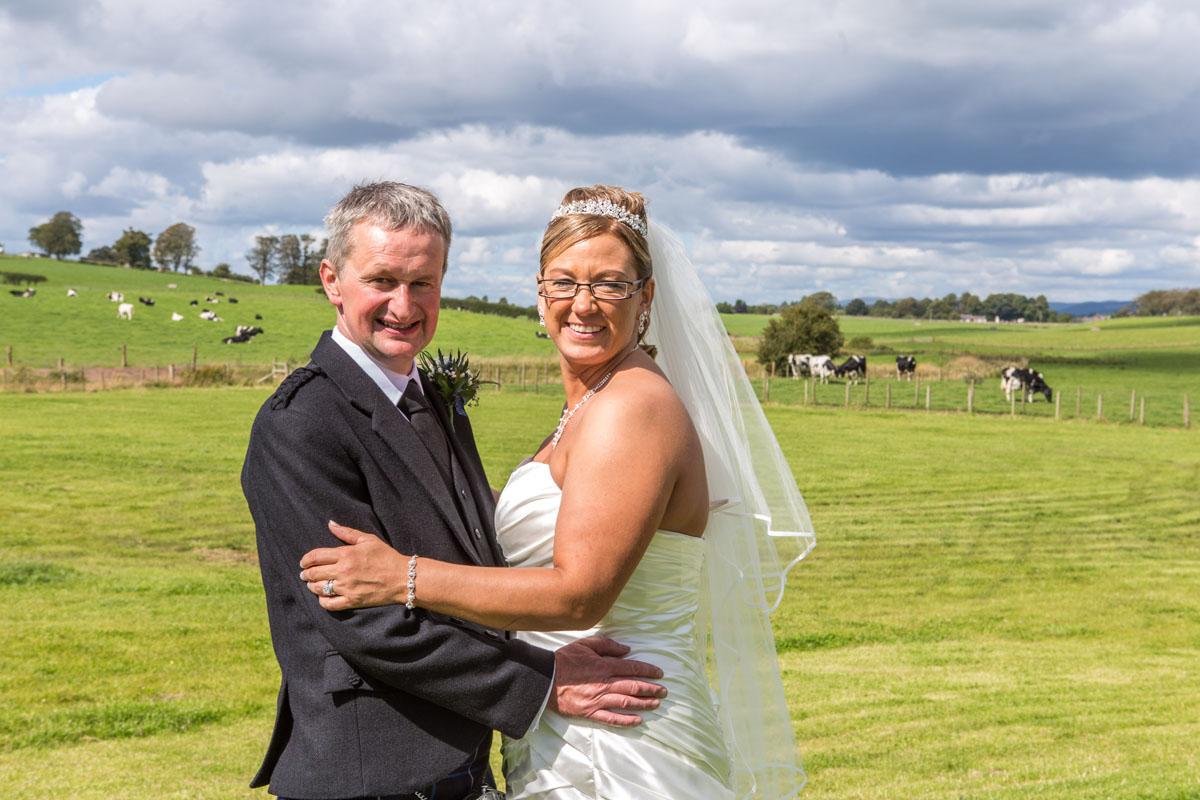 Ashley Hislop married David Stodart both from Highlaw Farm, Lockerbie, at St Mungo Parish Church, Kettleholm Photo: Reids Photography, St Andrews