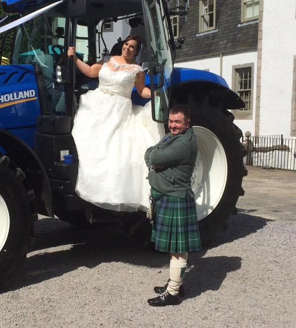 Julie Steed, of Dyce, Aberdeen, married Philip McConnach, of Drumneachie, Birse, Aboyne at Banchory Lodge