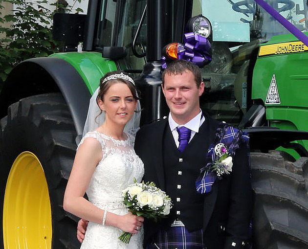Amanda Reay, from Annan, and Brian Harper, from Johnstonebridge, Lockerbie, formerly Beastockrigg, married at Hetland Hall Hotel, Carrutherstown
