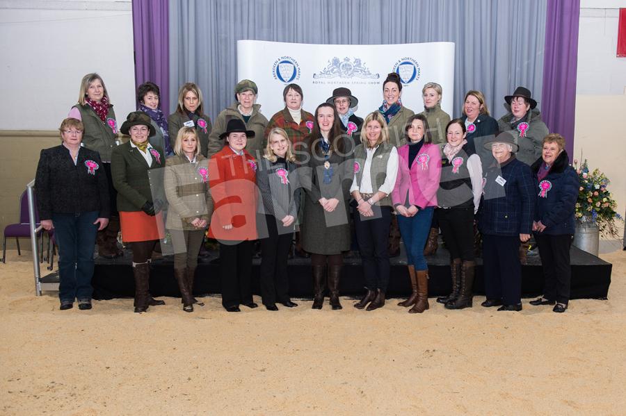  Royal Northern Agricultural Society Spring Show at Thainstone, Aberdeen. The lady judges - 
(back, from left) Katrina Farquhar, Aileen Ingram, Fiona Green, Audrey Barron, Moira Flynn, Sue Pye, Lin Pidsley, Sarah-Jane Ross, Tracey Nicoll, Kay Ainsworth.
