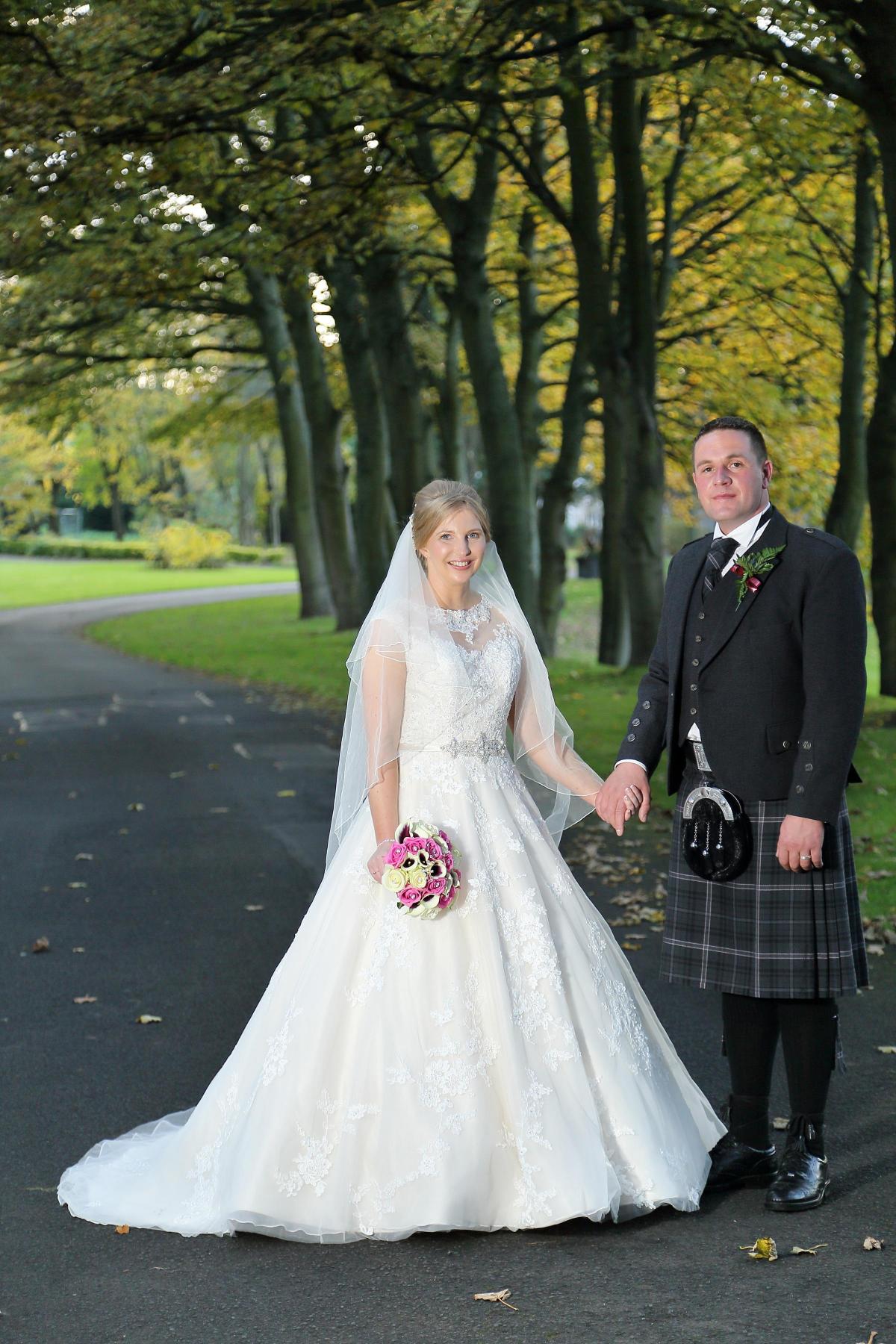 William Paterson formerly of Beith, married Fiona Forrest, formerly of Ayr, at Western House Hotel, Ayr 
Photo: Adore Wedding Photography