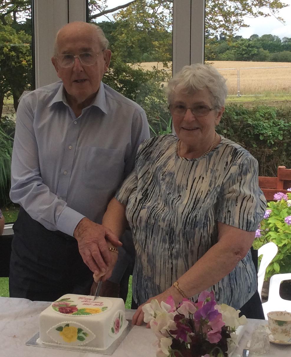 Willie and Margaret Dalgleish who farmed at Tamfourhill Falkirk and then Balgownie Mains, Culross, celebrated their diamond wedding anniversary in August, with an afternoon tea along with family and friends