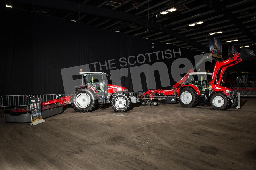 Massey Ferguson held their Road show at Royal Highland Show ground as part of their 60th anniversary tour, on display was a selection of tractors ranging from the compact 1740 tractor all the way up the 8700 series tractor and including the latest materia