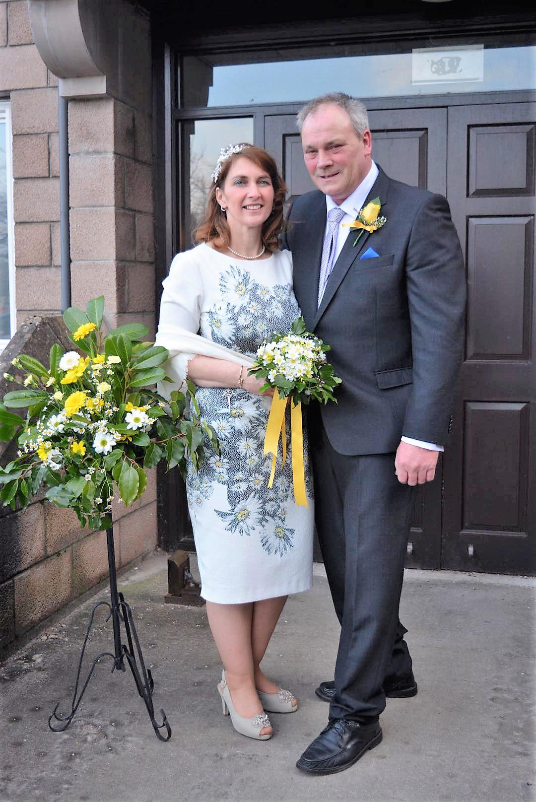 Agricultural contracting couple Pamela Airth and George Johnstone, of G&R Johnstone, Fallside, Drumlithie, surprised everyone by getting married earlier this year at Stonehaven Registry Office